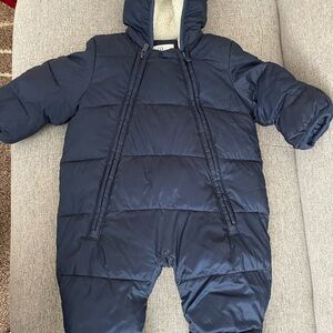 GAP Dark Blue Infant Snowsuit with Hood